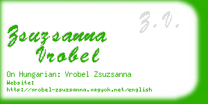 zsuzsanna vrobel business card